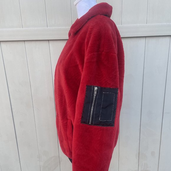 Men’s Long Sleeve Fuzzy Double Pocket Jacket - Picture 5 of 7